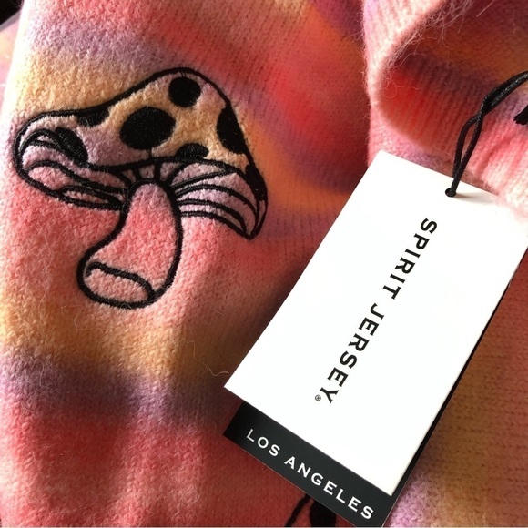 SPIRIT JERSEY Psychedelic Mushrooms Crew Neck Pullover Sweater Large Unisex - Picture 12 of 14